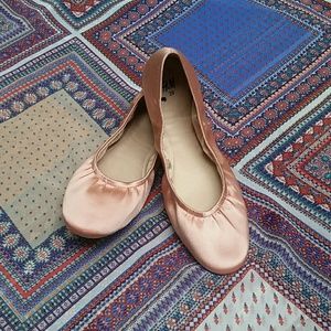 MUST GO - H&M Blush Satin Ballet Flats NWOT